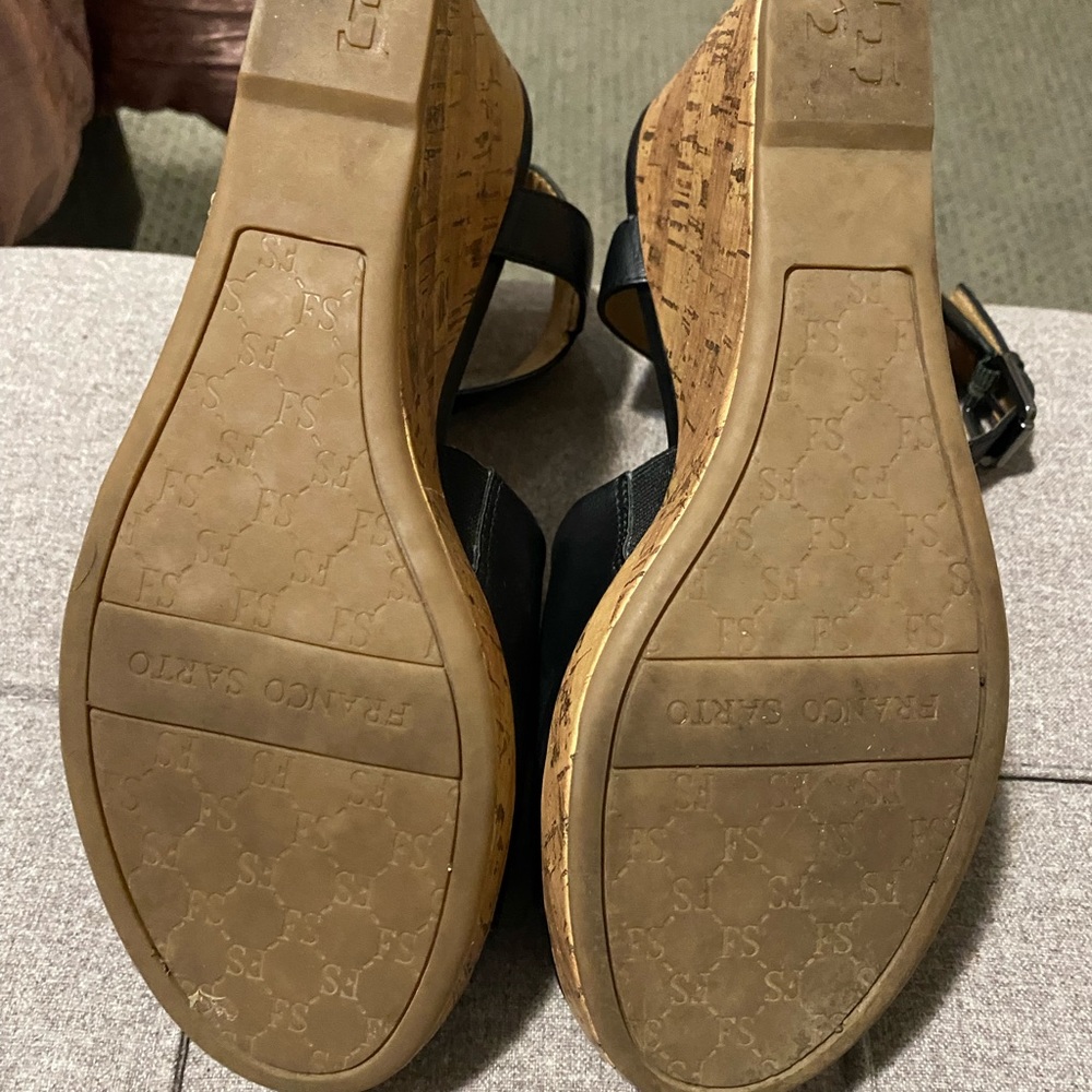 Black,  Franco Sarto Sandals.  Gently worn.